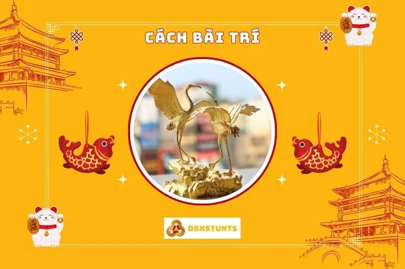 Cách bài trí chim hạc phong thủy