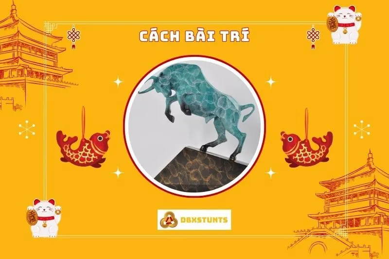 Cách bài trí Tượng Bò Tót phong thủy