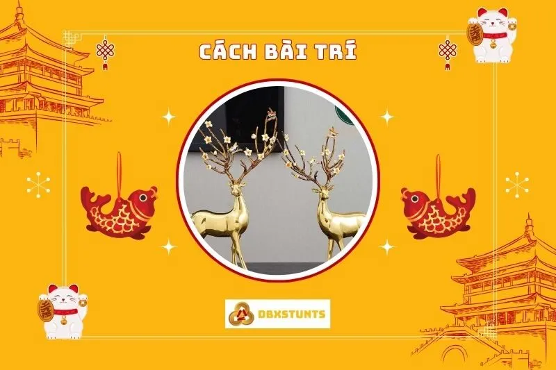 Cách bài trí tượng nai phong thủy