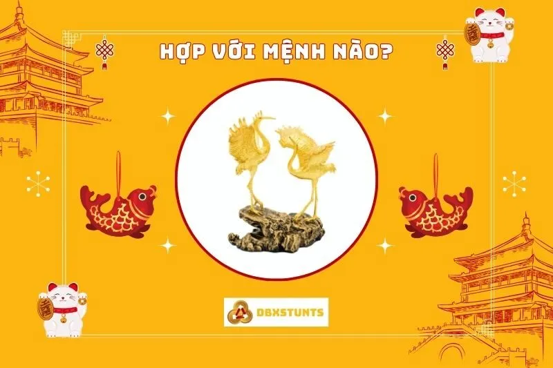 Chim hạc phong thủy hợp mệnh nào