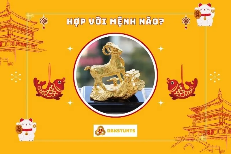Tượng Dê phong thủy hợp với mệnh nào