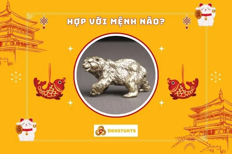 Tượng gấu phong thủy hợp với những mệnh nào?