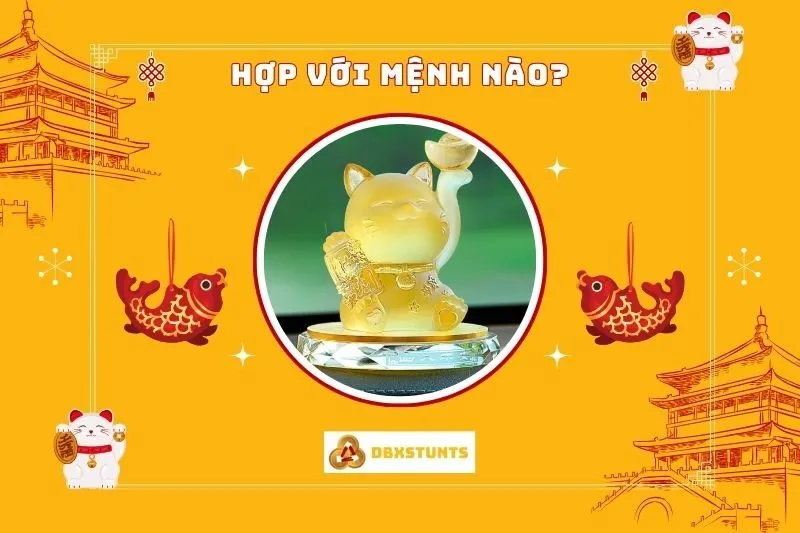 Tượng Mèo Thần Tài hợp mệnh nào?