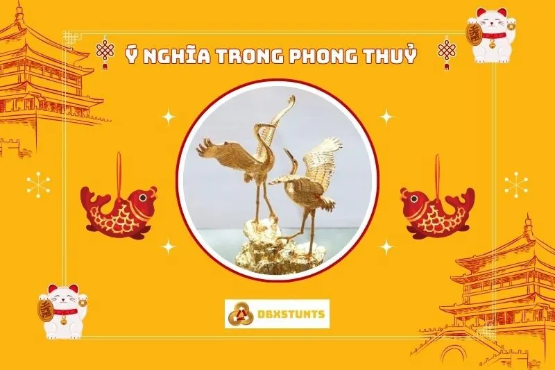 Ý nghĩa của chim hạc phong thủy