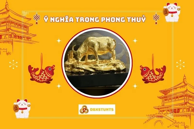 Ý nghĩa của Trâu vàng phong thủy