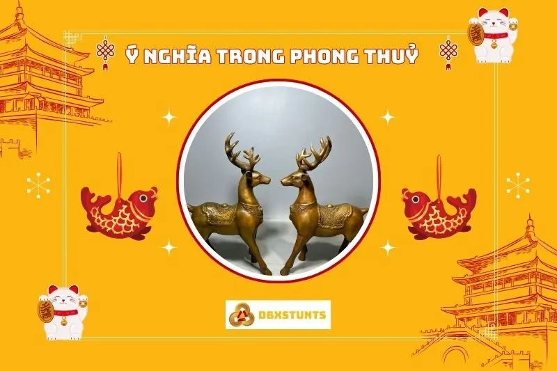 Ý nghĩa phong thủy của tượng nai