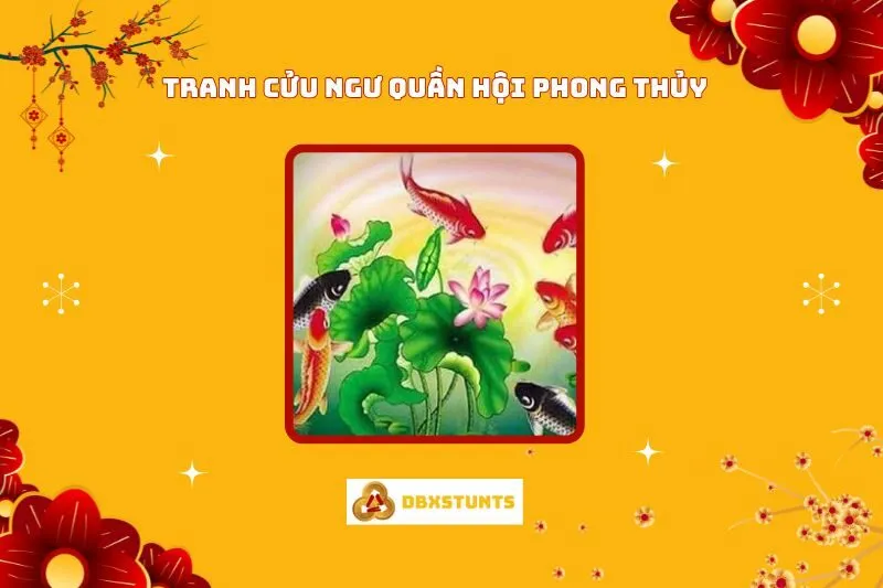 Tranh Cửu Ngư Quần Hội Phong Thủy: Ý Nghĩa, Hướng Treo và Lợi Ích