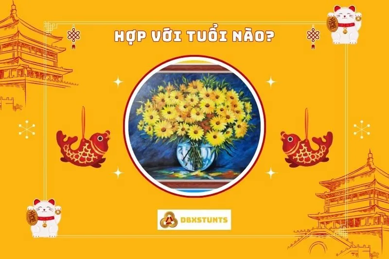 Tranh Hoa Cúc Phong Thủy Hợp Tuổi Nào?