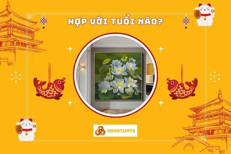 Tranh Hoa Sen Phong Thủy Hợp Với Tuổi Nào?