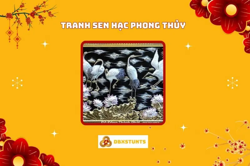 Tranh Sen Hạc Phong Thủy: Ý Nghĩa, Hướng Treo, Và Lợi Ích Tốt Cho Sức Khỏe