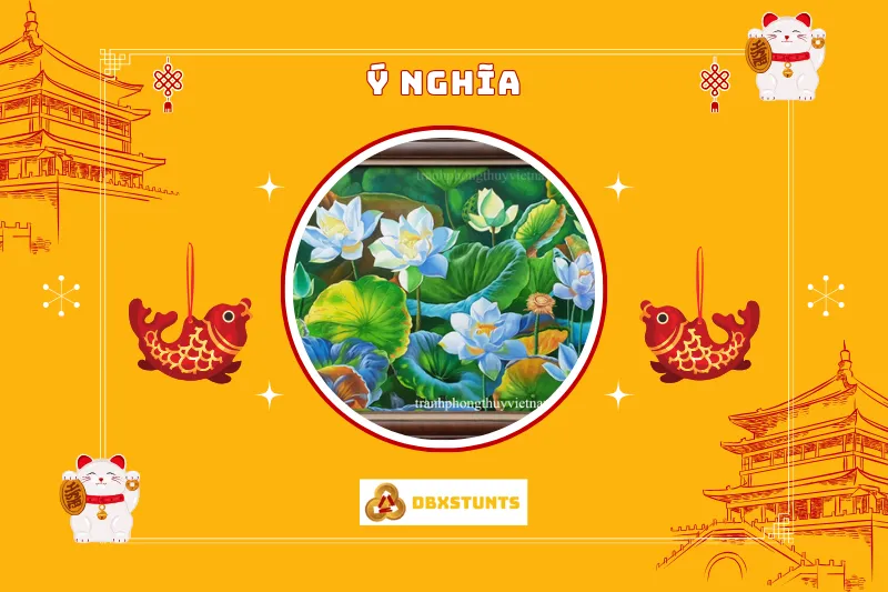 Ý Nghĩa Của Tranh Hoa Sen Phong Thủy